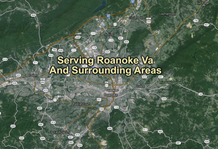 Roanoke locksmith service area map